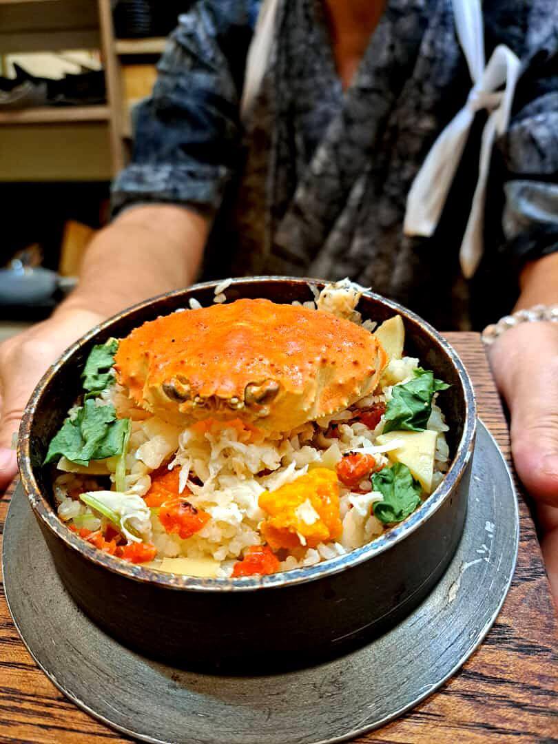 松葉蟹や香箱蟹の料理